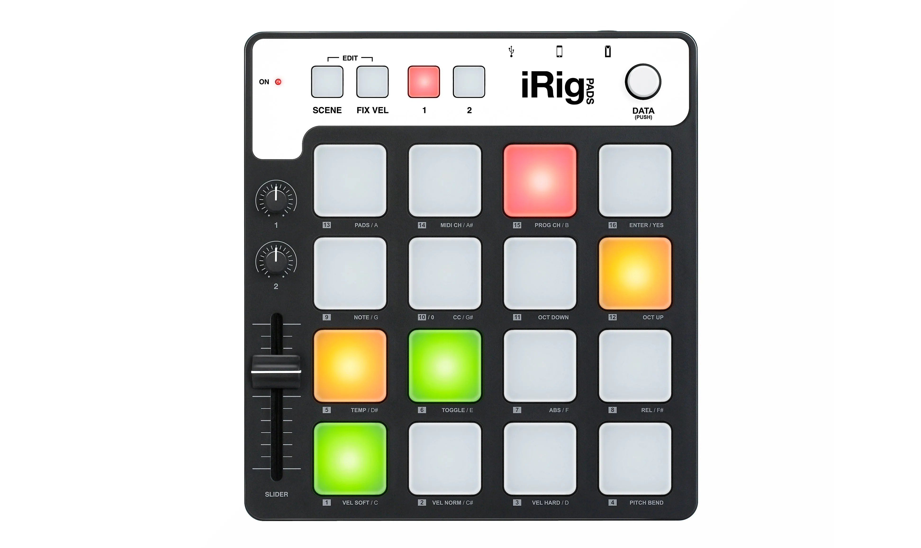 IK Multimedia iRig PADS Portable MIDI Groove Controller