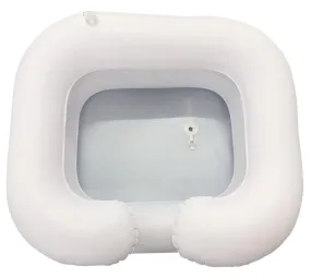 Inflatable Shampoo Basin for ACV Hair Rinse