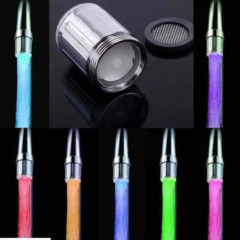 Intelligent LED Temperature Sensitive Faucet Shower 3-Color Light-up