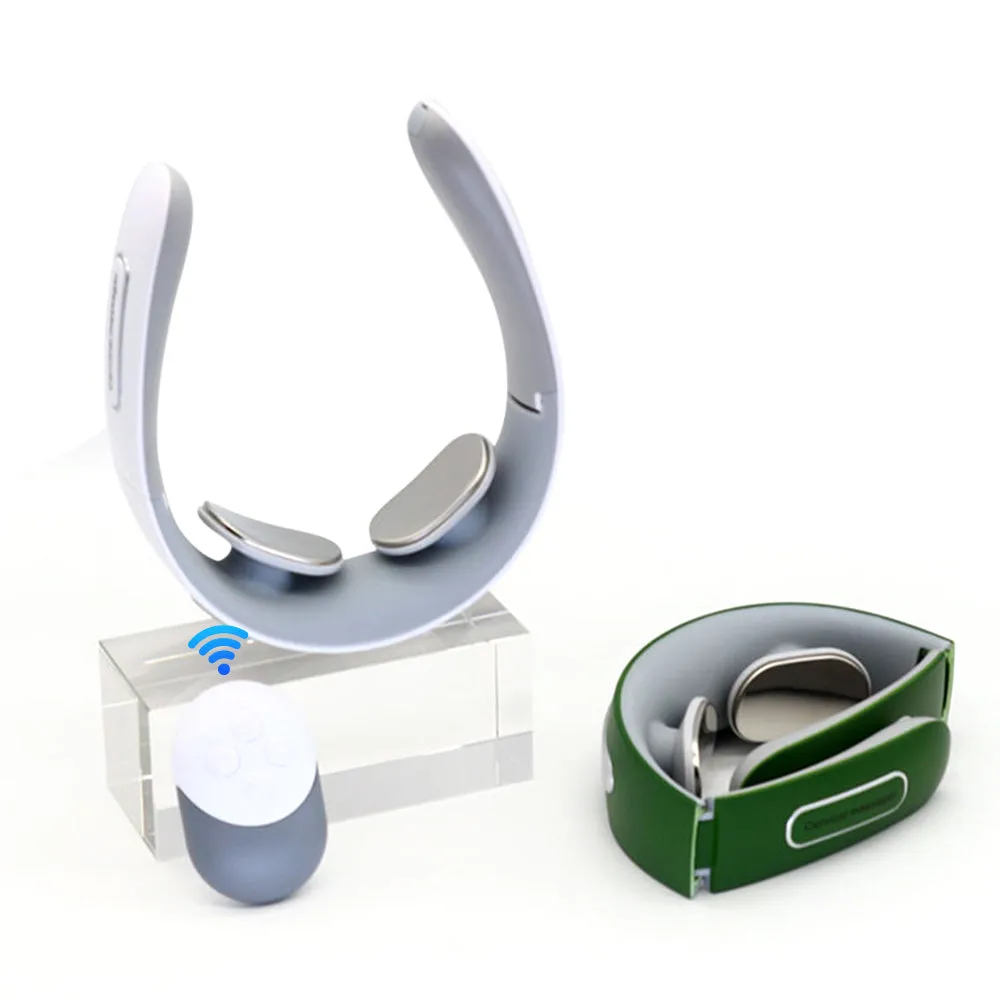 Intelligent Mini Neck and shoulder Massager for Neck Muscle Pain Relief Deep Tissue, Portable Neck Massager with Remote Control