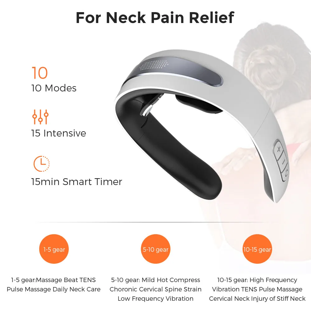 Intelligent Mini Neck and shoulder Massager for Neck Muscle Pain Relief Deep Tissue, Portable Neck Massager with Remote Control