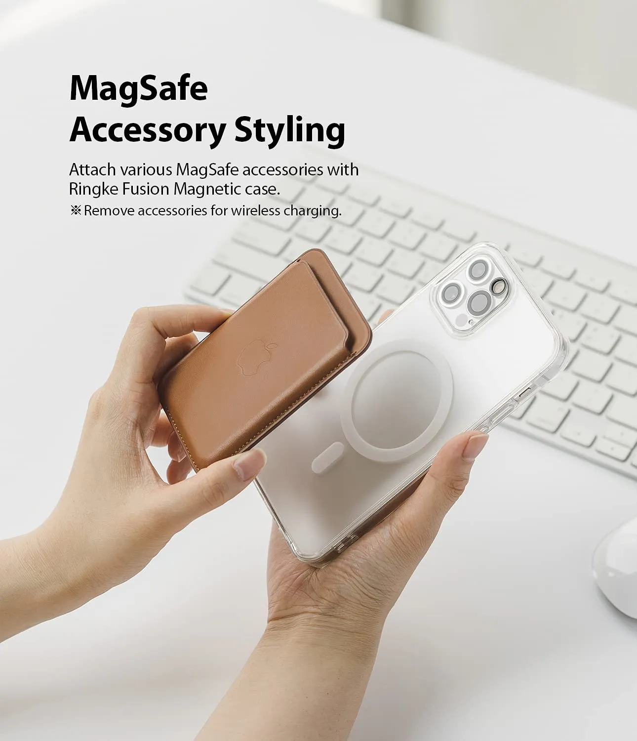 iPhone 12 / 12 Pro Back Cover Case | Fusion Magnetic Matte Clear