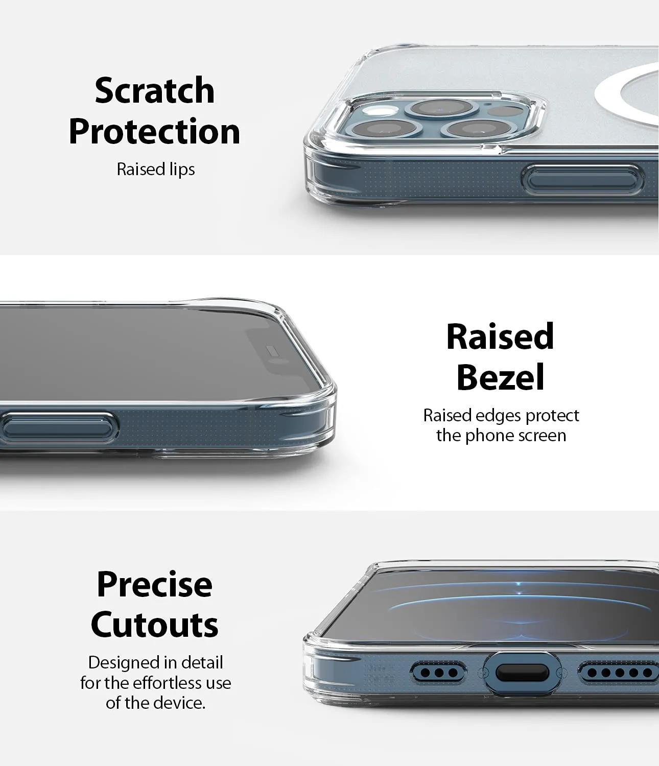 iPhone 12 / 12 Pro Back Cover Case | Fusion Magnetic Matte Clear