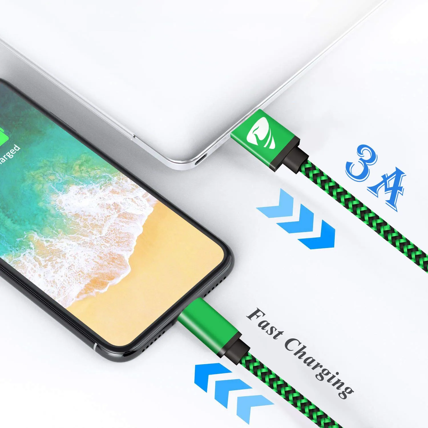iPhone Charger Cable Aioneus iPhone Charging Cord 6ft 3Pack Colorful