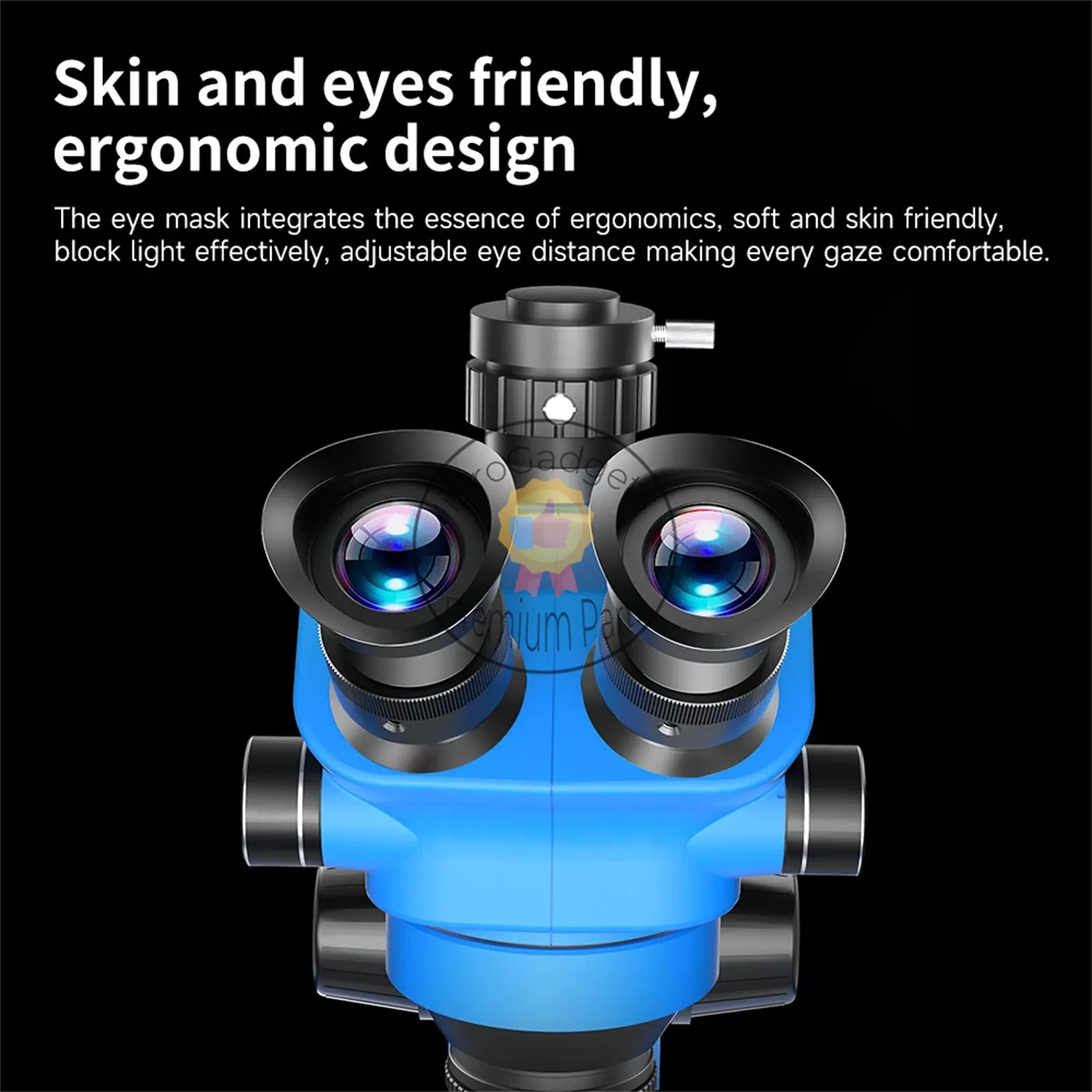 Jcid M3750A Stereo 3 Eyes Microscope 300*400mm Base Phone Soldering PCB Repair Phone PCB Welding Microscope Tool