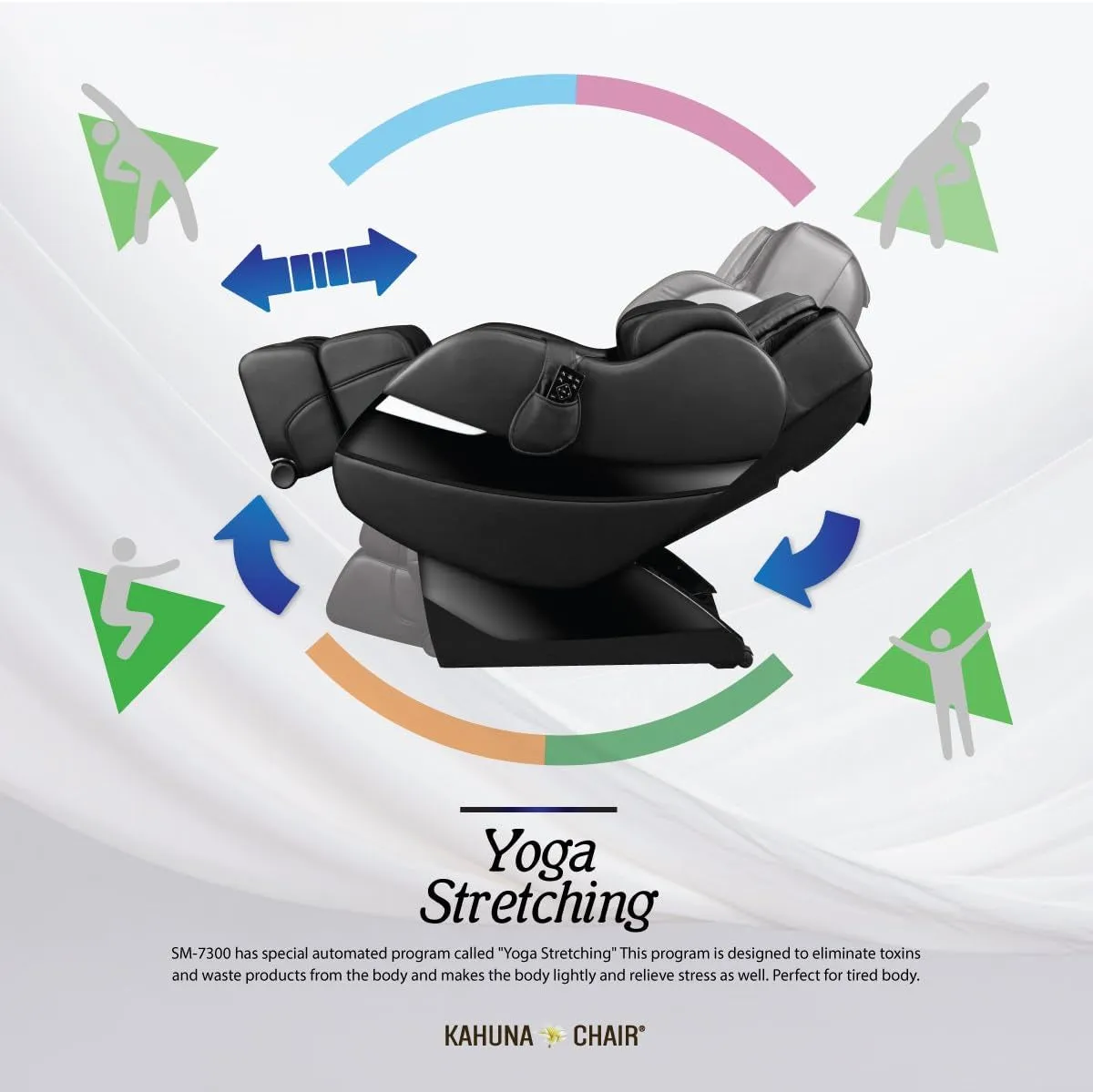 Kahuna Superior Massage Chair with Sl-Track Rollers - Sm-7300(Black) - Top Performance with Sl-Track 6 Rollers for the Best Relaxing Massage Chairs Experience.