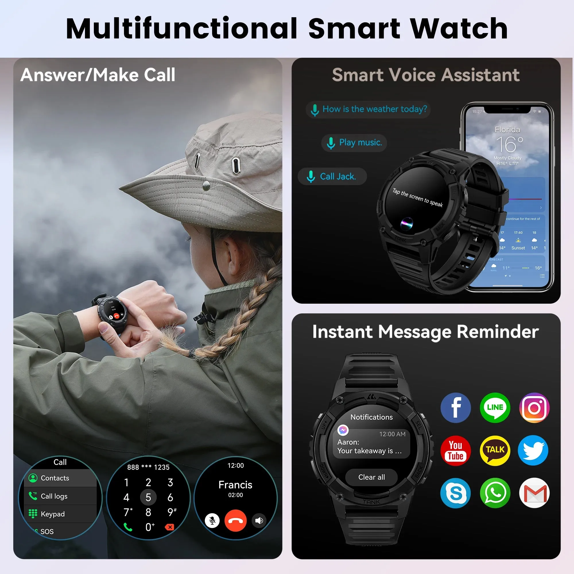 KOSPET TANK S2 GPS Smartwatch For Women