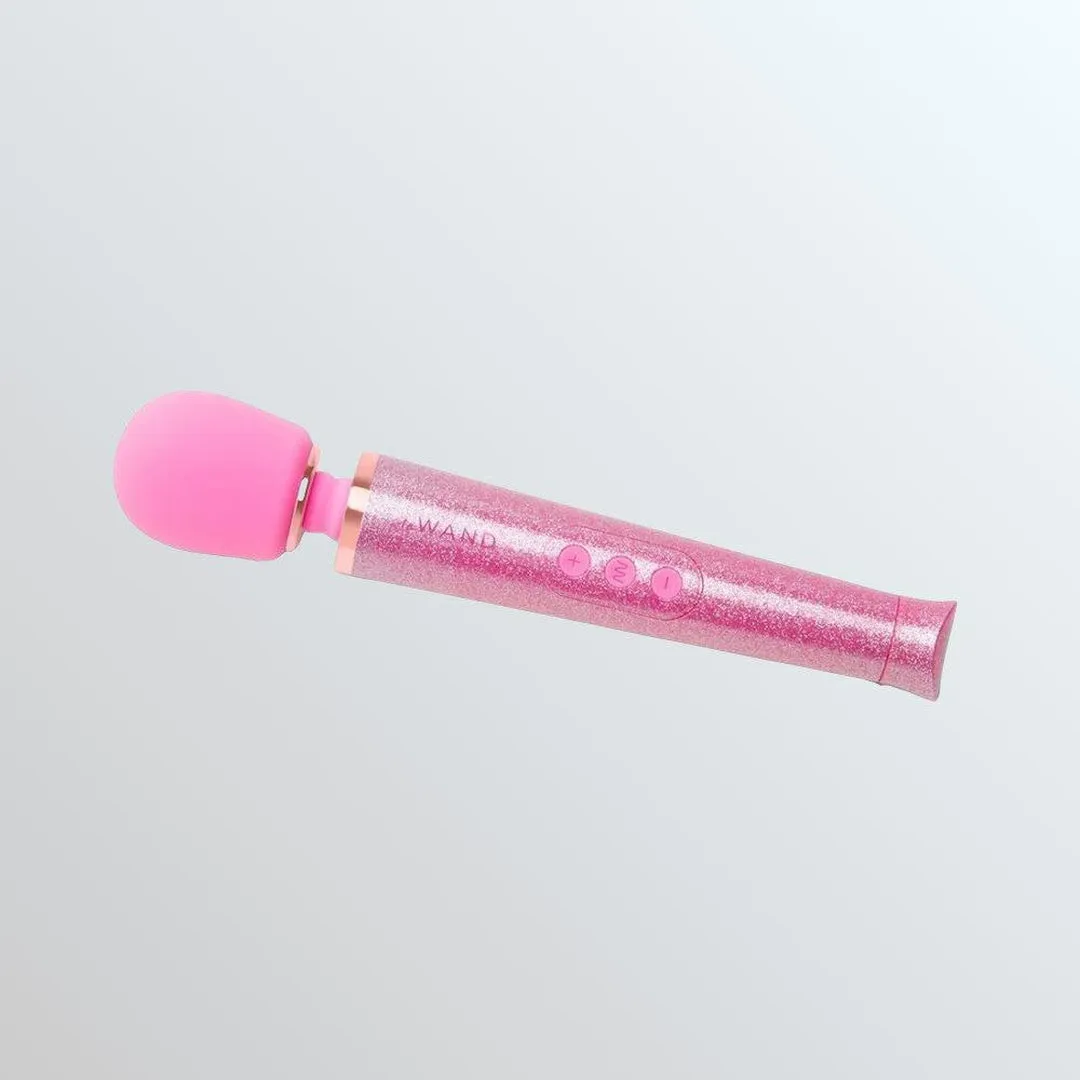 Le Wand 'All that Glimmers' Small Wand Vibrator - Pink