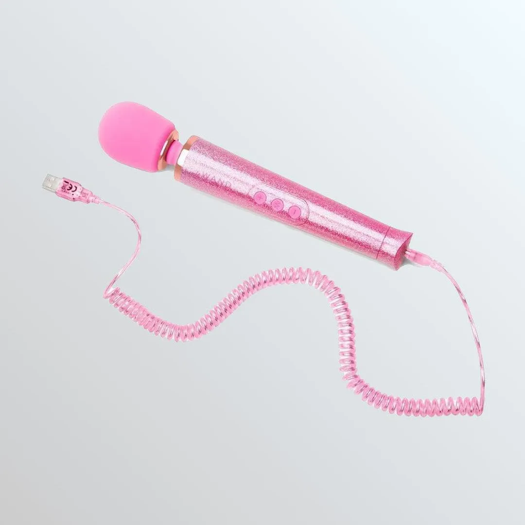 Le Wand 'All that Glimmers' Small Wand Vibrator - Pink