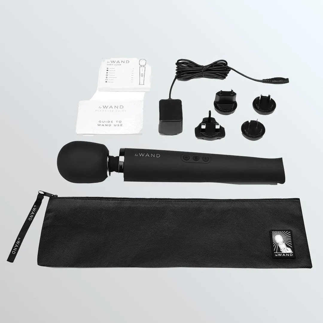 Le Wand Black Vibrating Wand Massager