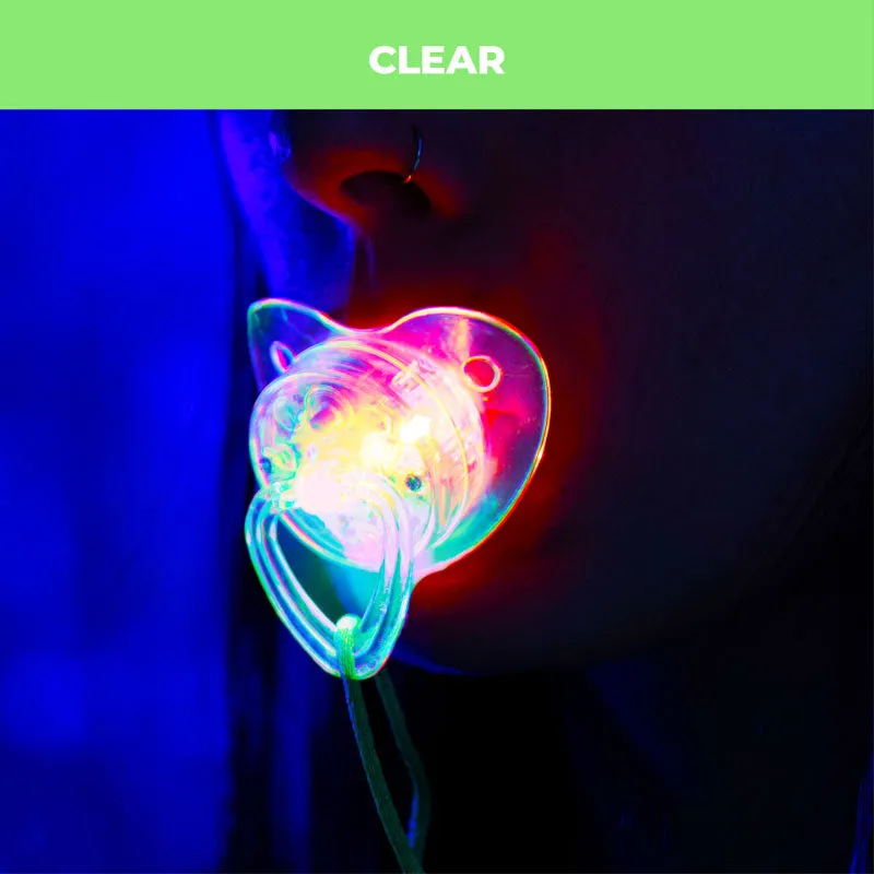 LED Pacifier Binky Necklace