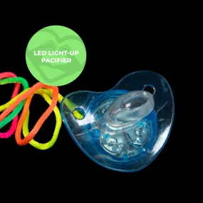 LED Pacifier Binky Necklace