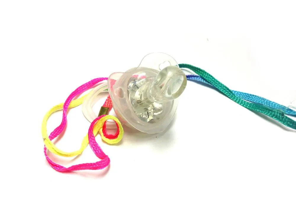 LED Pacifier Binky Necklace