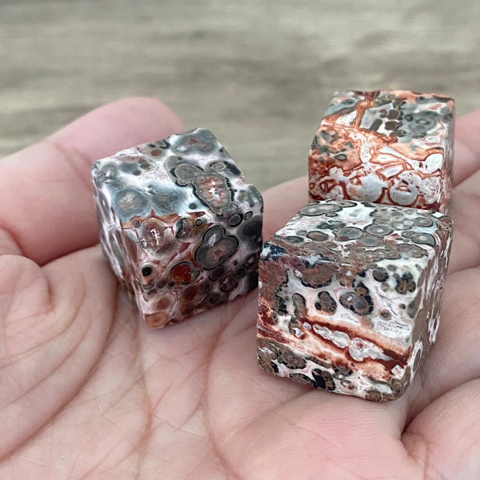 Leopardskin Jasper Crystal Cube