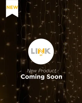 LINK UP LED Curtain Lights, White Cable, 1.2 m Drop, Warm White