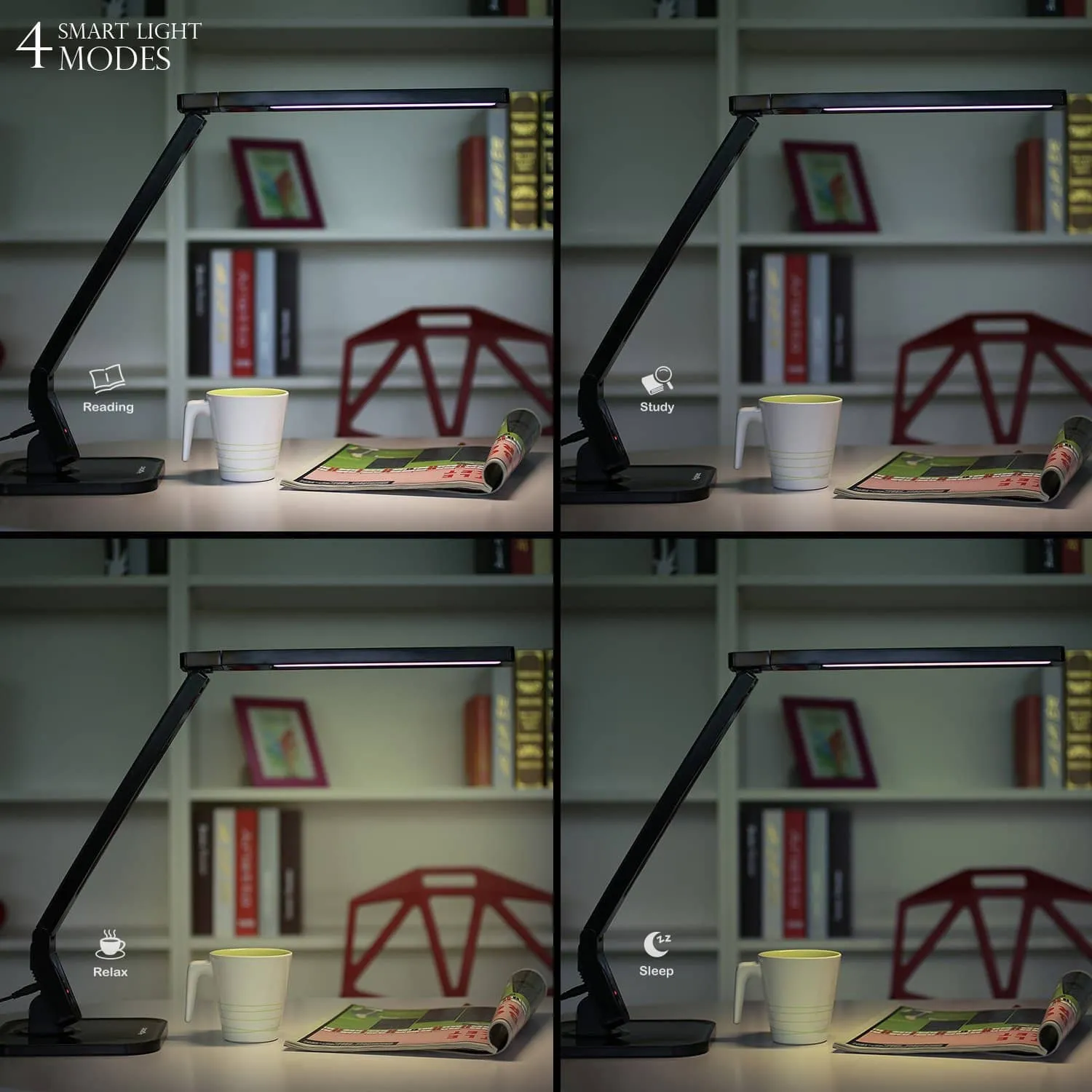 LT-T1 Aglaia Dimmable LED 4 Modes Desk Lamp
