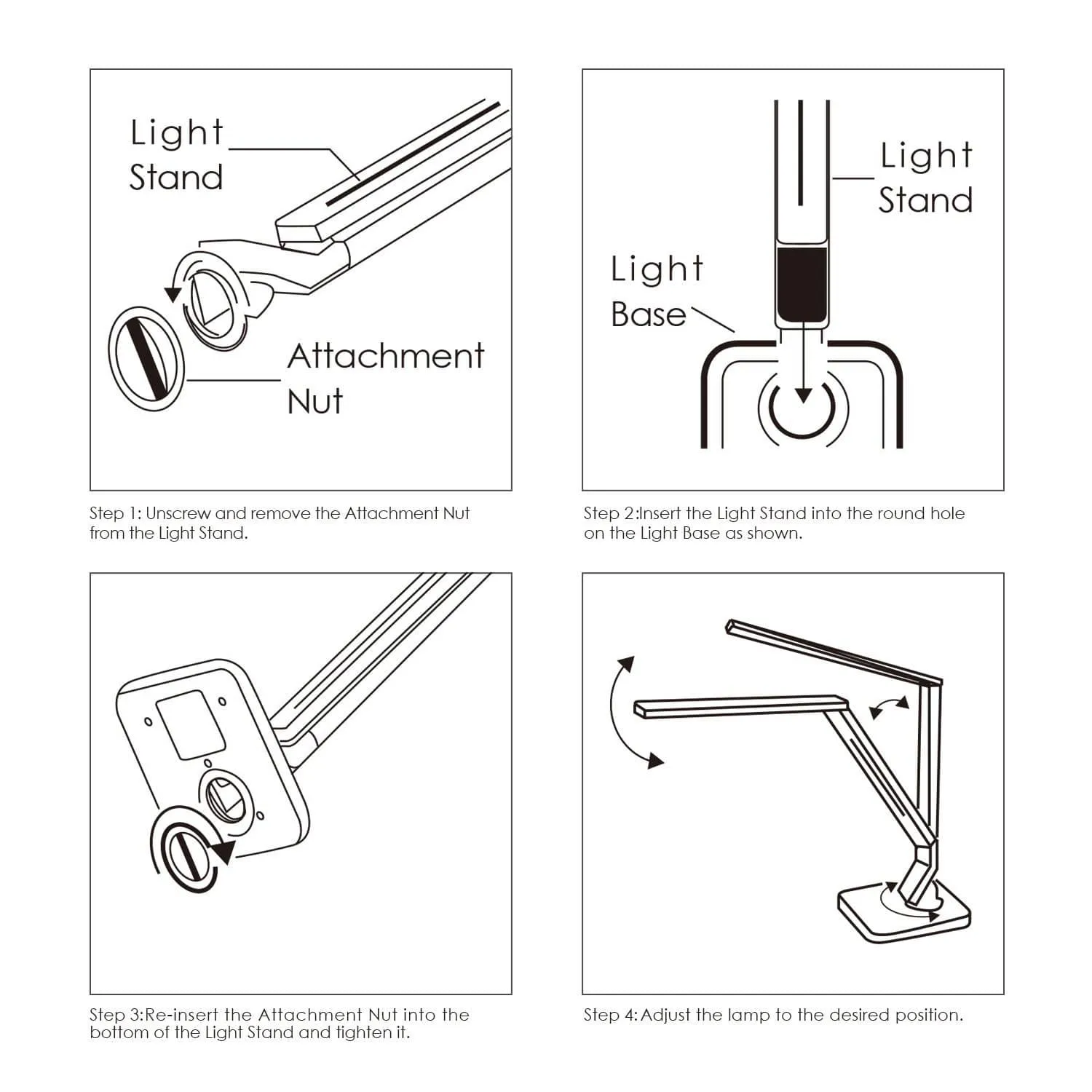 LT-T1 Aglaia Dimmable LED 4 Modes Desk Lamp