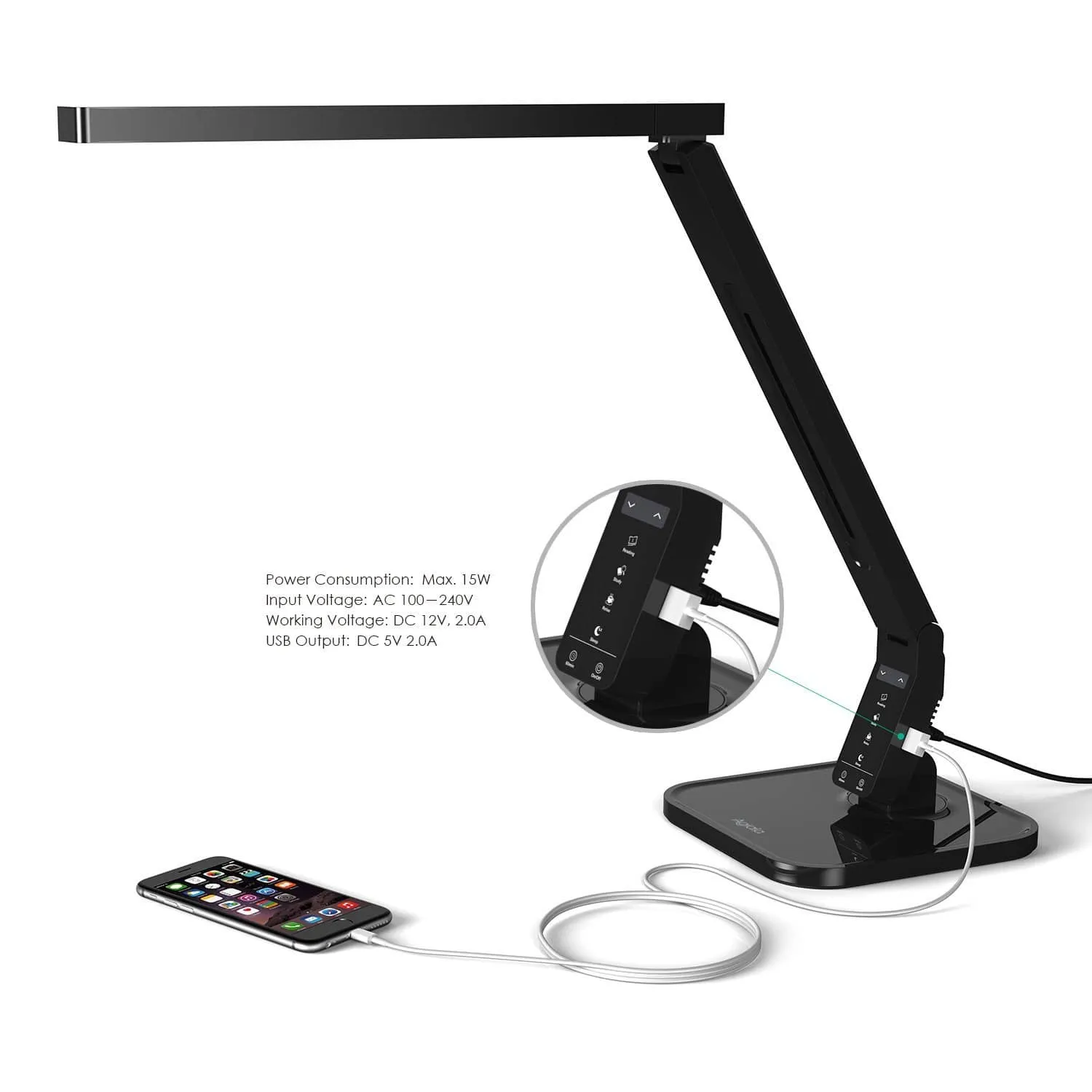 LT-T1 Aglaia Dimmable LED 4 Modes Desk Lamp