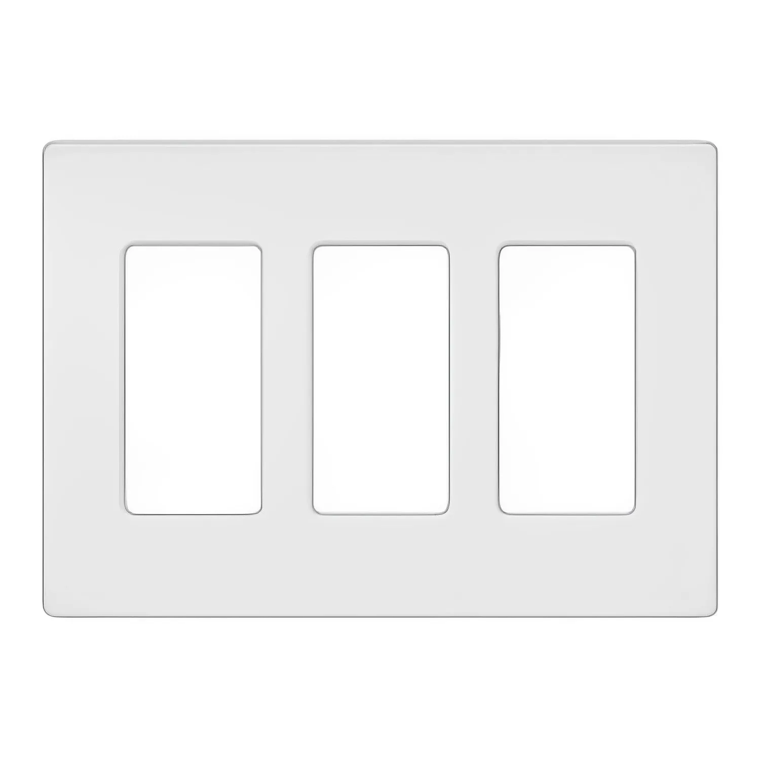 Lutron Claro Multi-Gang Wallplate, Screwless Designer Style, Gloss Finish