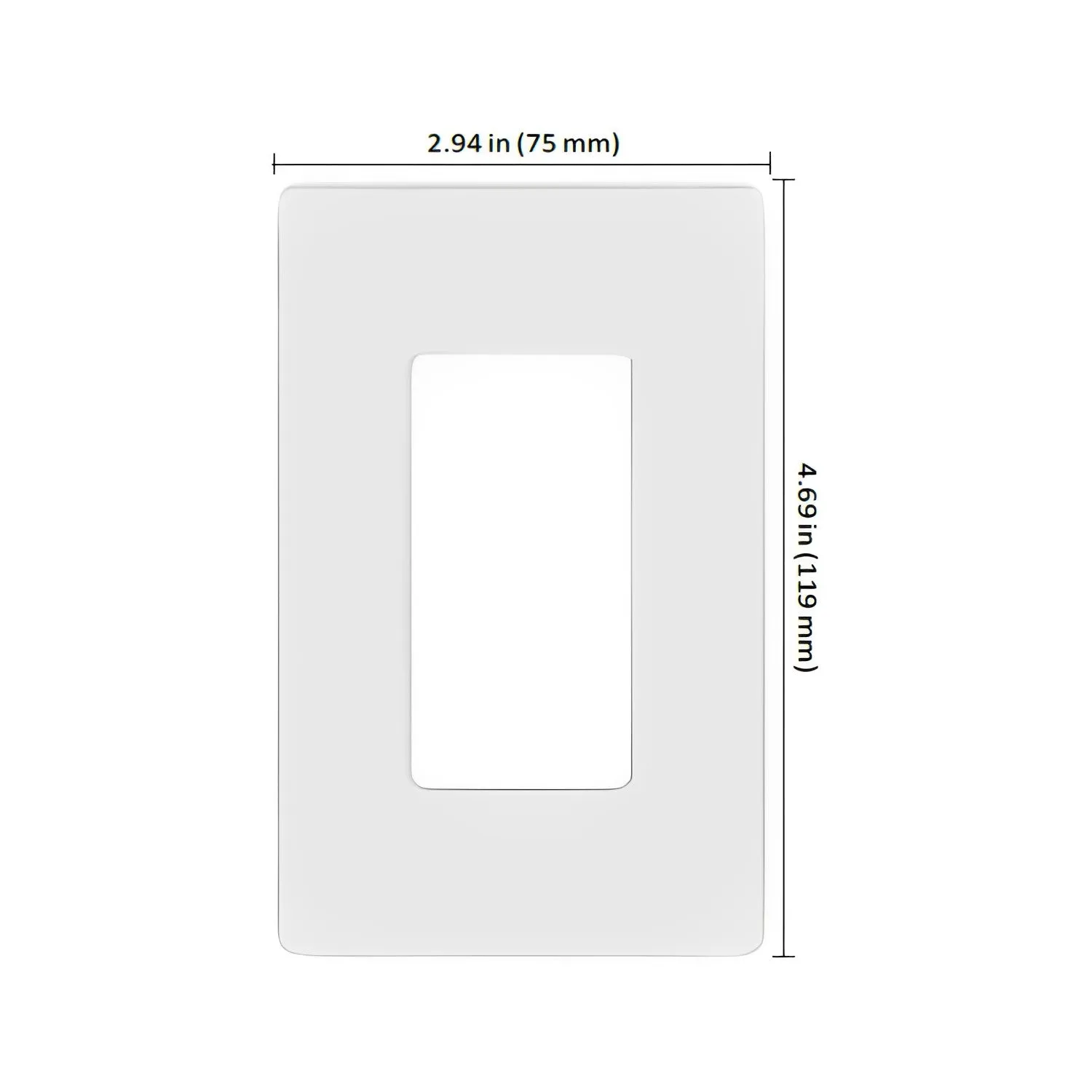 Lutron Claro Multi-Gang Wallplate, Screwless Designer Style, Gloss Finish