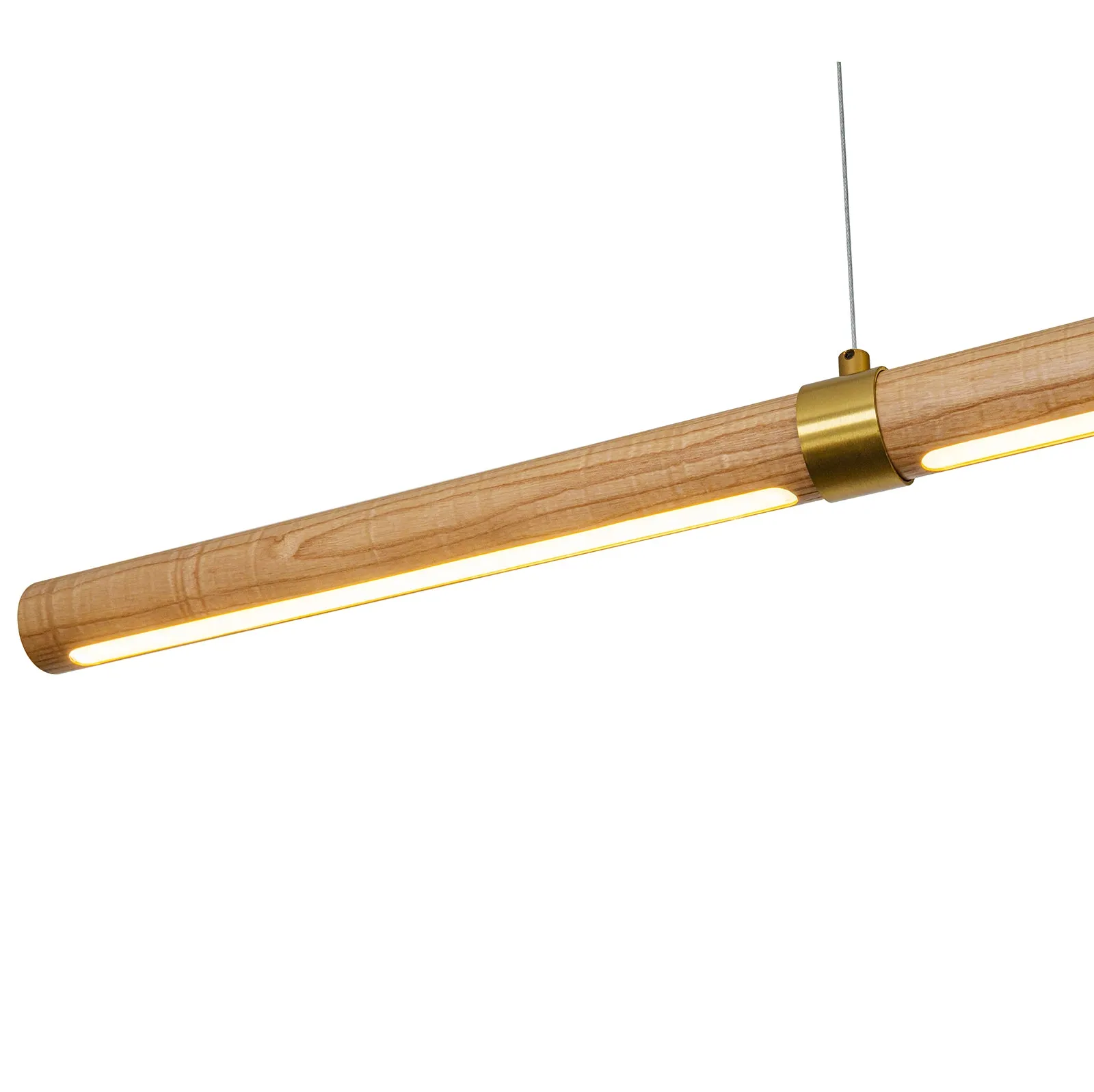 MAPLE Dimmable LED Solid Natural Wood Linear Light 3CCT Selectable Kitchen Bench top for Dinning Room