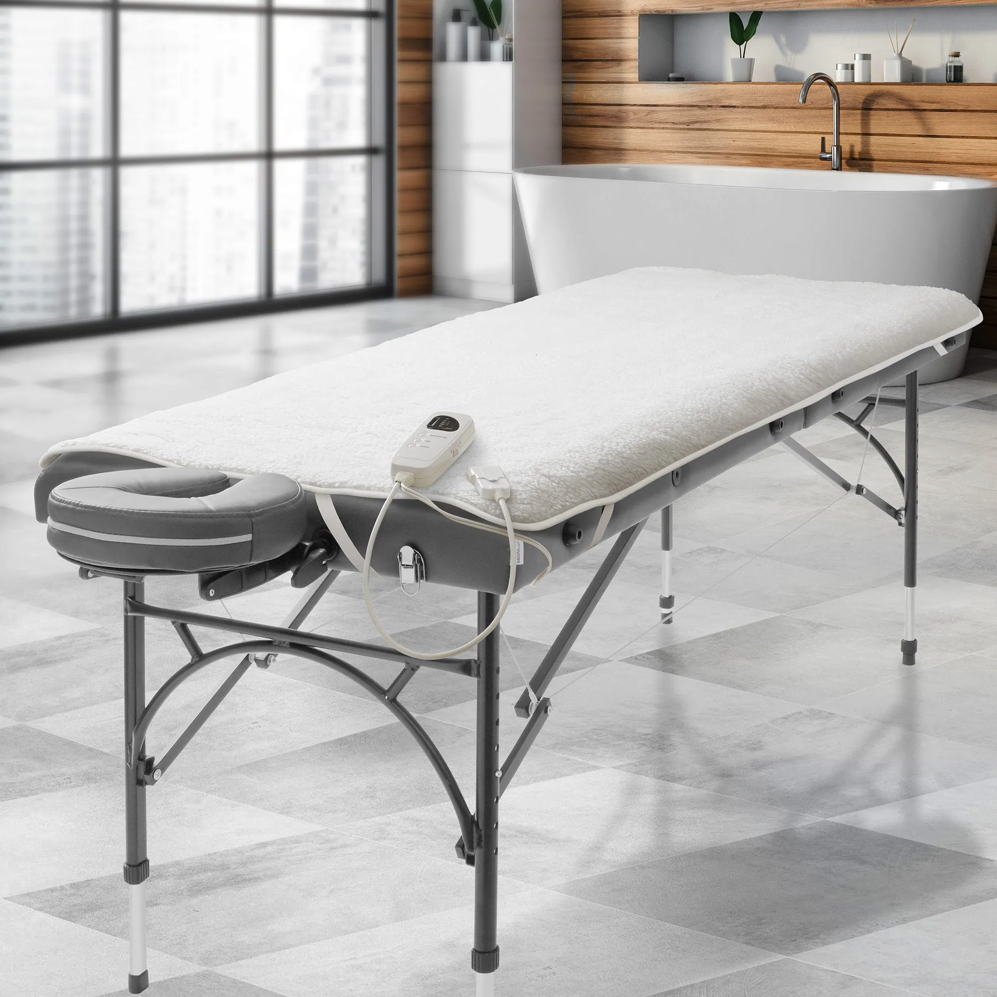 Massage Table Warmer Fleece Heating Pad, 72" x 30", 5 Heat Settings