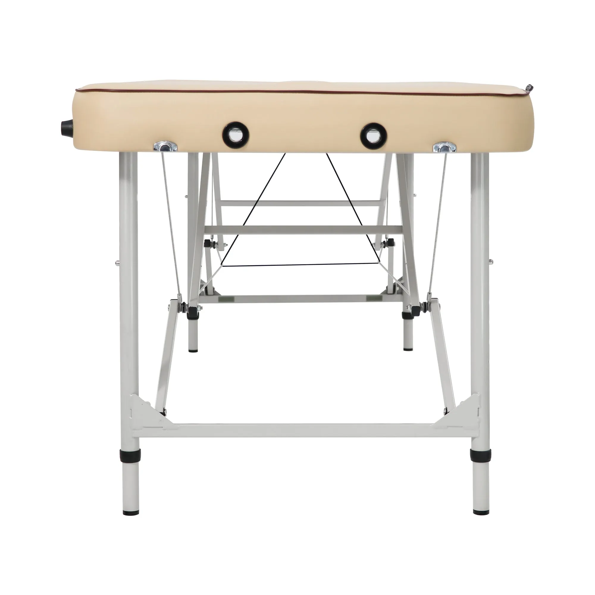 Master Massage 28” Breeze Light Weight Aluminum Portable Massage Table Package, Cream Color