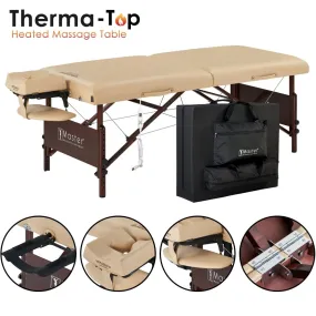 Master Massage 30'' DEL RAY Portable Massage Table Package with THERMA-TOP® - Built-In Adjustable Heating System for Extreme Comfort