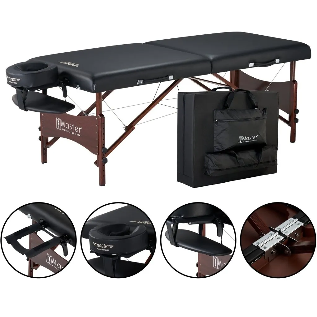 Master Massage® 30'' Newport Portable Massage Table Package / with Ambient Light System