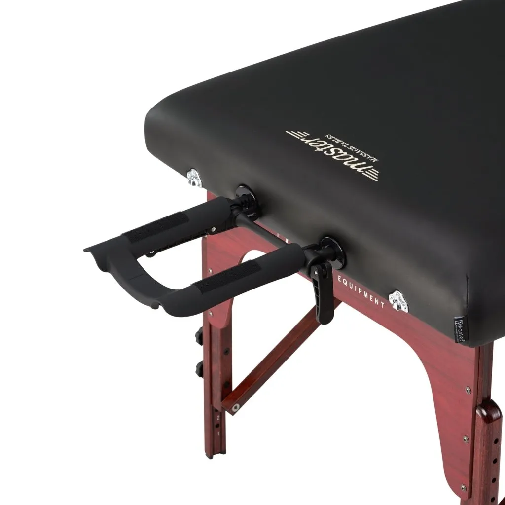 Master Massage 31'' Montclair Portable Massage Table Package with MEMORY FOAM Layer, Shiatsu Cables, & Reiki Panels