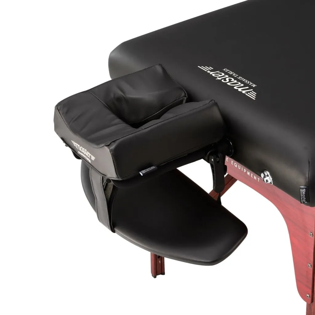 Master Massage 31'' Montclair Portable Massage Table Package with MEMORY FOAM Layer, Shiatsu Cables, & Reiki Panels