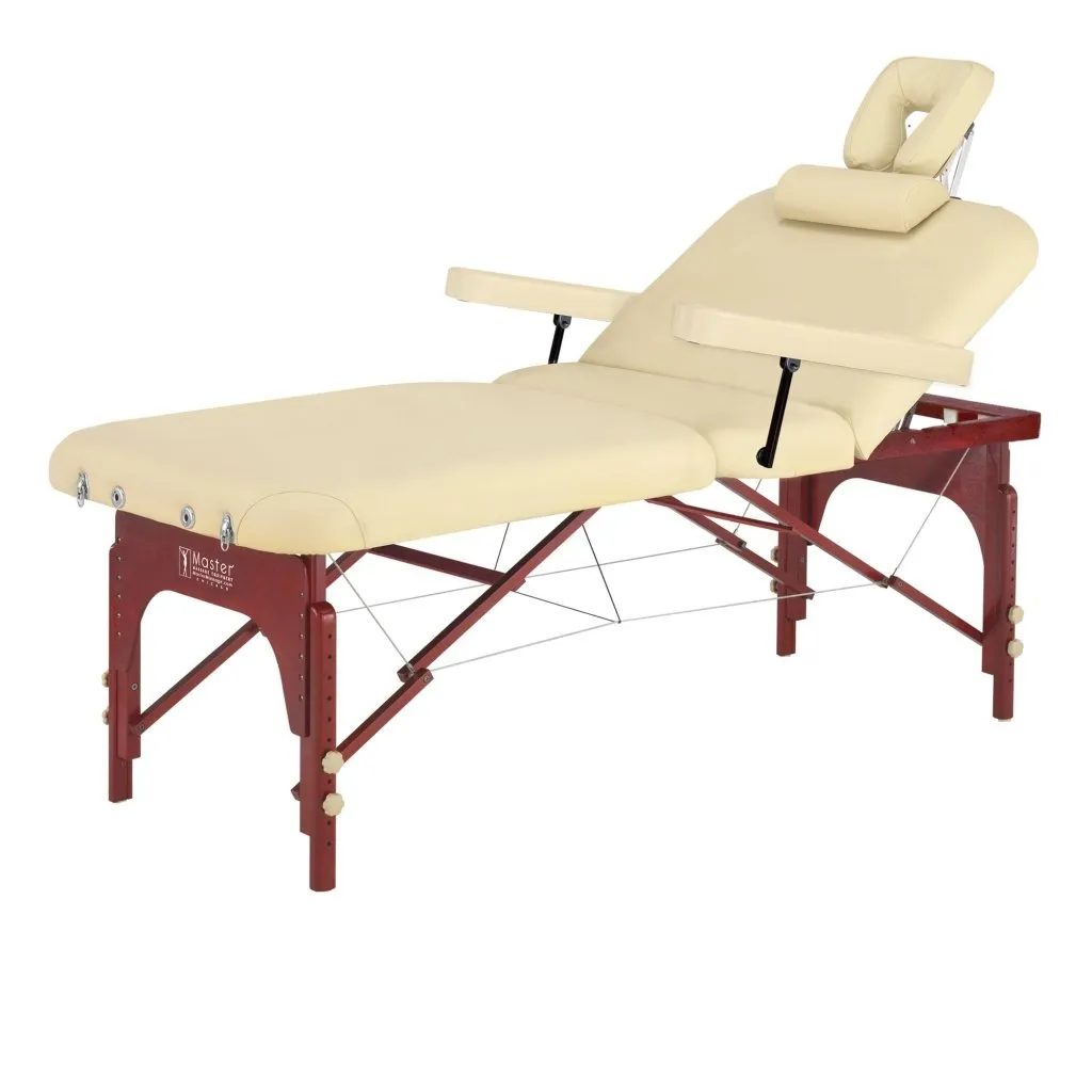 Master Massage® 31'' SpaMaster LX Table Salon Portable Massage Table Package - Lift-Back Action