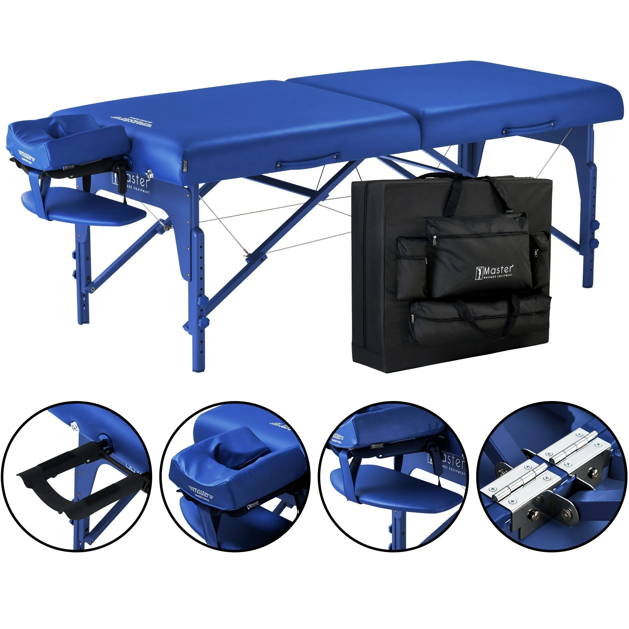 Master Massage Montclair Memory Foam Pro Portable Massage Table Package with Reiki and Galaxy Lighting System - 71 cm