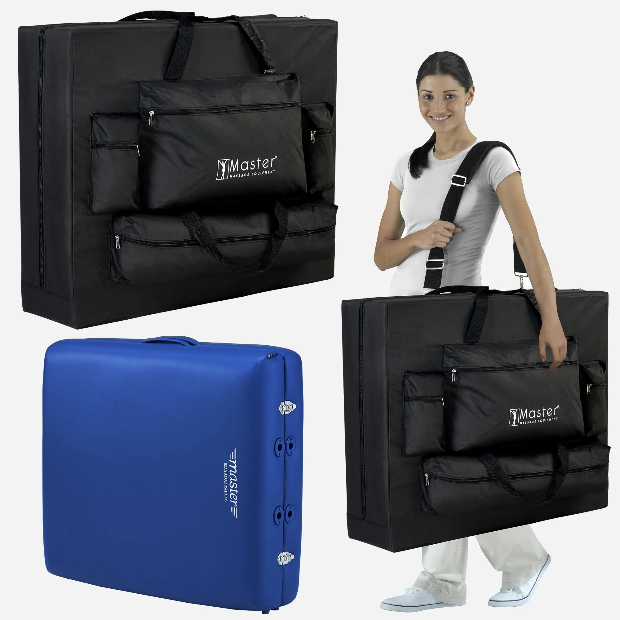 Master Massage Montclair Memory Foam Pro Portable Massage Table Package with Reiki and Galaxy Lighting System - 71 cm