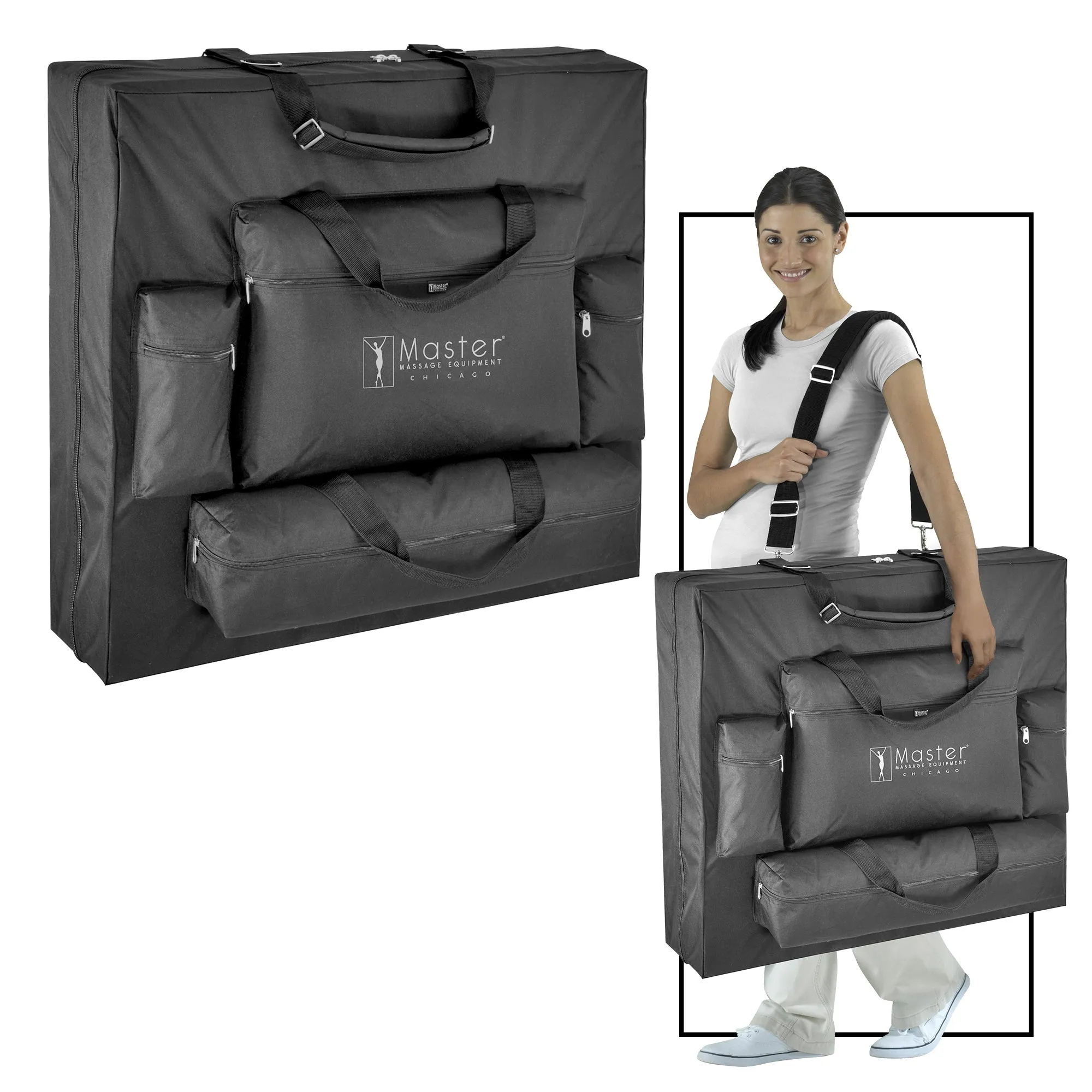 Master Massage Montclair Memory Foam Pro Portable Massage Table Package with Reiki and Galaxy Lighting System - 71 cm