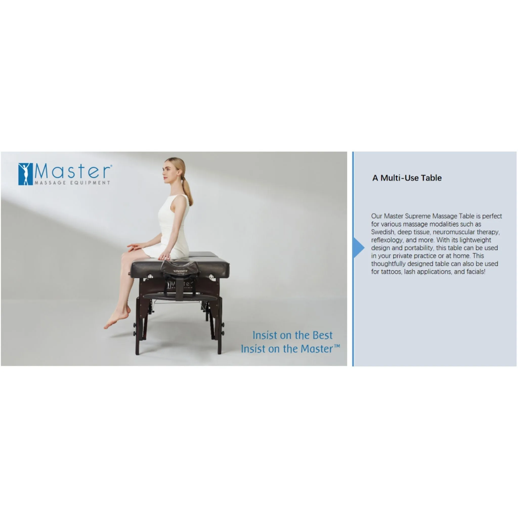 Master Massage Supreme Pro Portable Massage Table Package - 79 cm