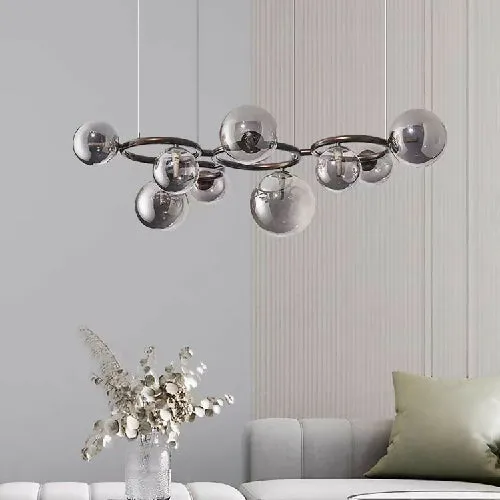 Modern Led Glass Globe Chandelier