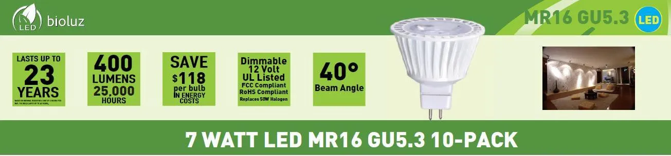 MR16 LED Bulbs - Dimmable