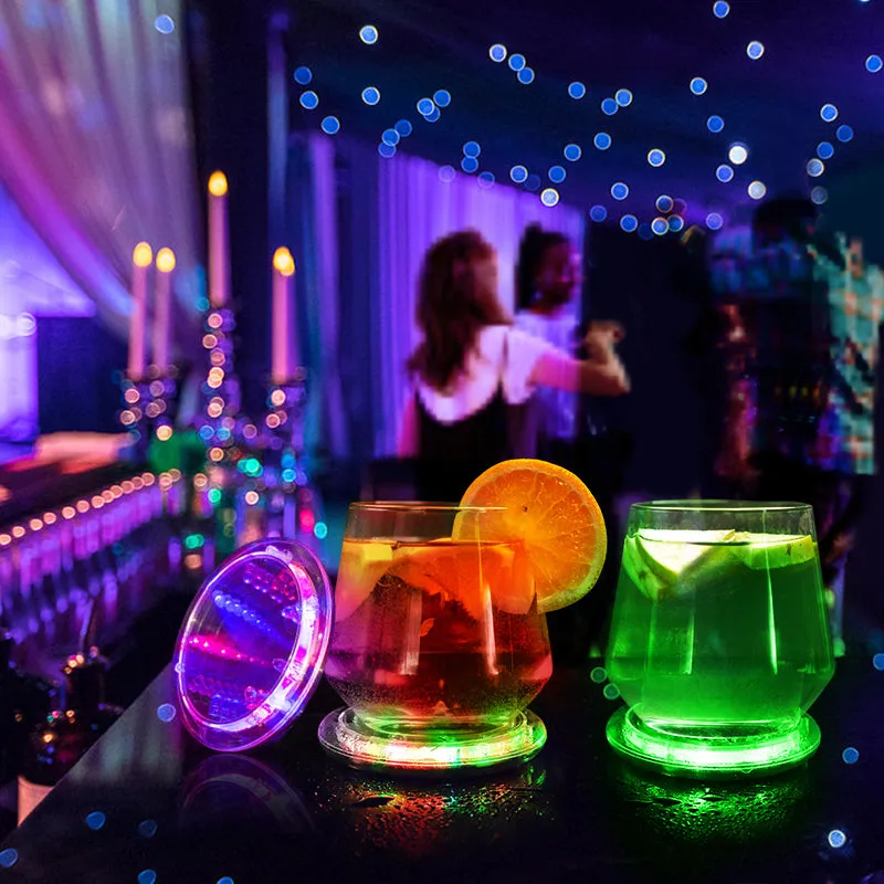 Multicolor Flashing Tunnel LED Coaster