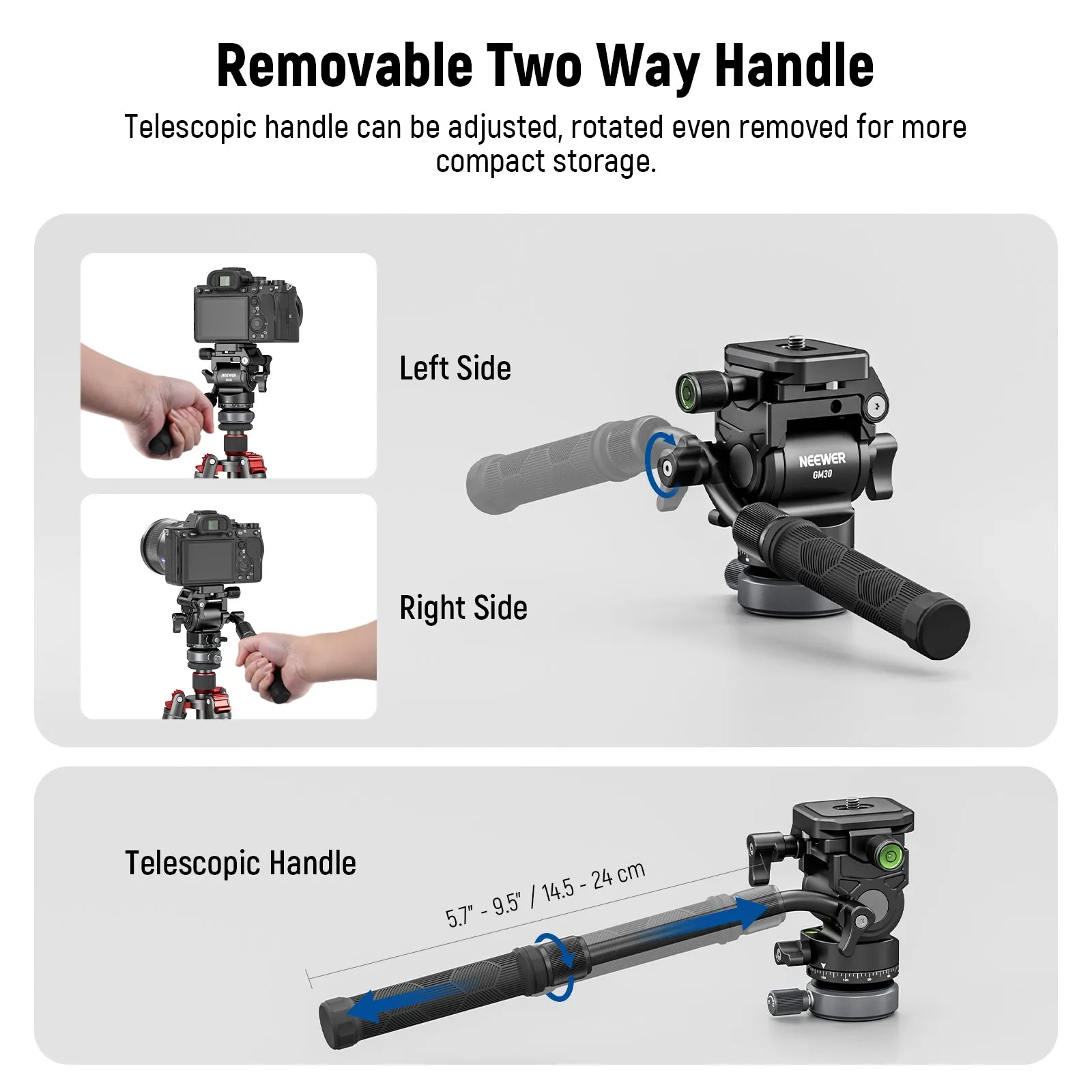 NEEWER GM30 Tripod Fluid Head