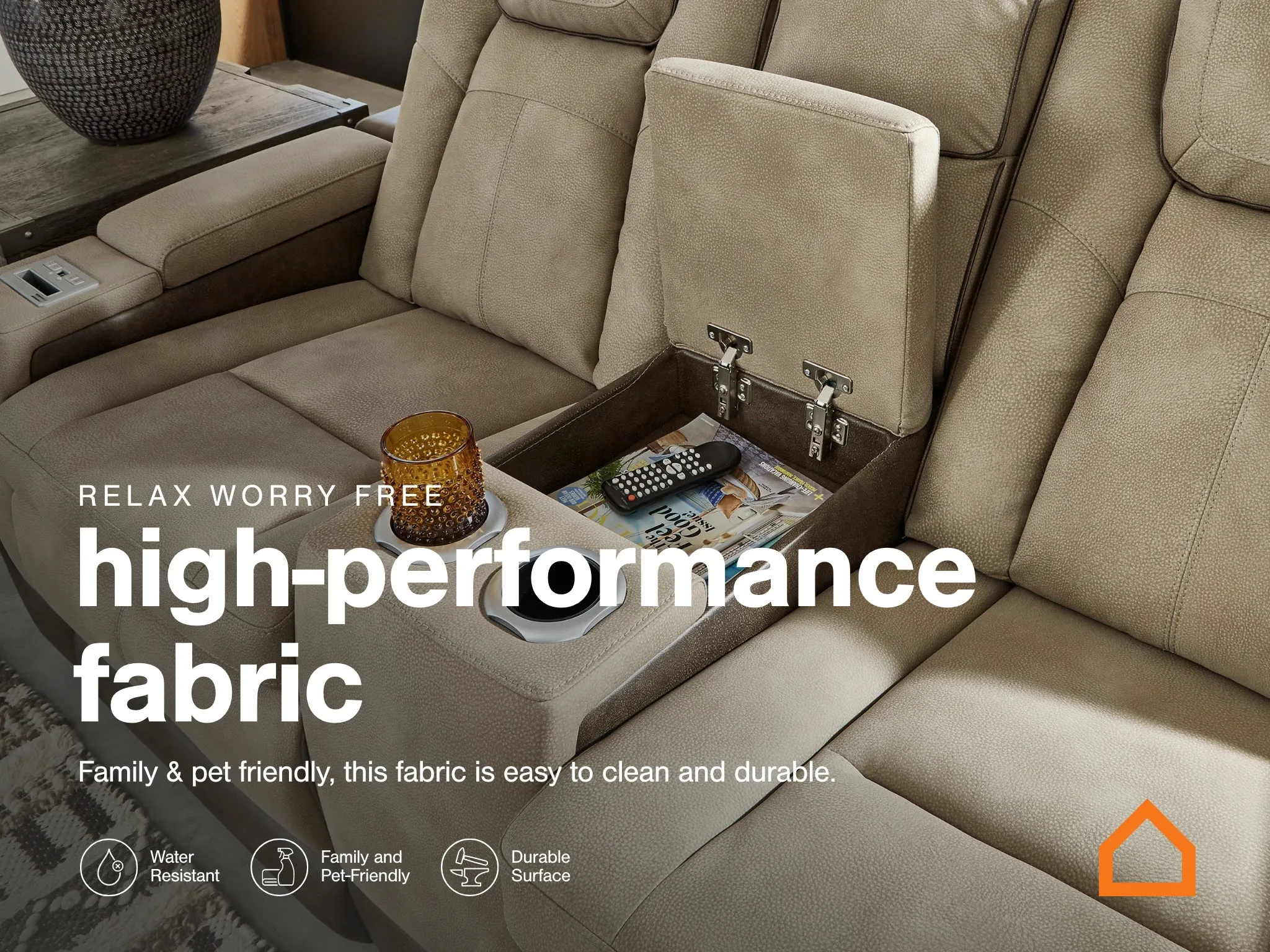 Next-Gen DuraPella Sofa, Loveseat and Recliner in Sand