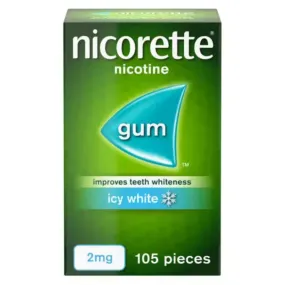 Nicorette Icy White 2mg Nicotine Gum 105 pieces (A)