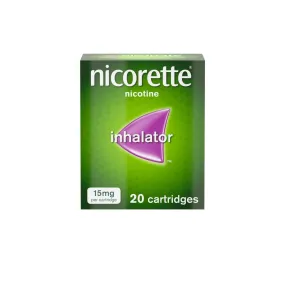Nicorette Inhalator 20 Nicotine Cartridges- 15mg