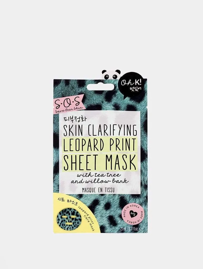 Oh K! SOS Printed Leopard Print Sheet Mask