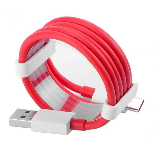 Oneplus Nord 5G Type C Cable Charging & Data Sync Cable-Red-100CM