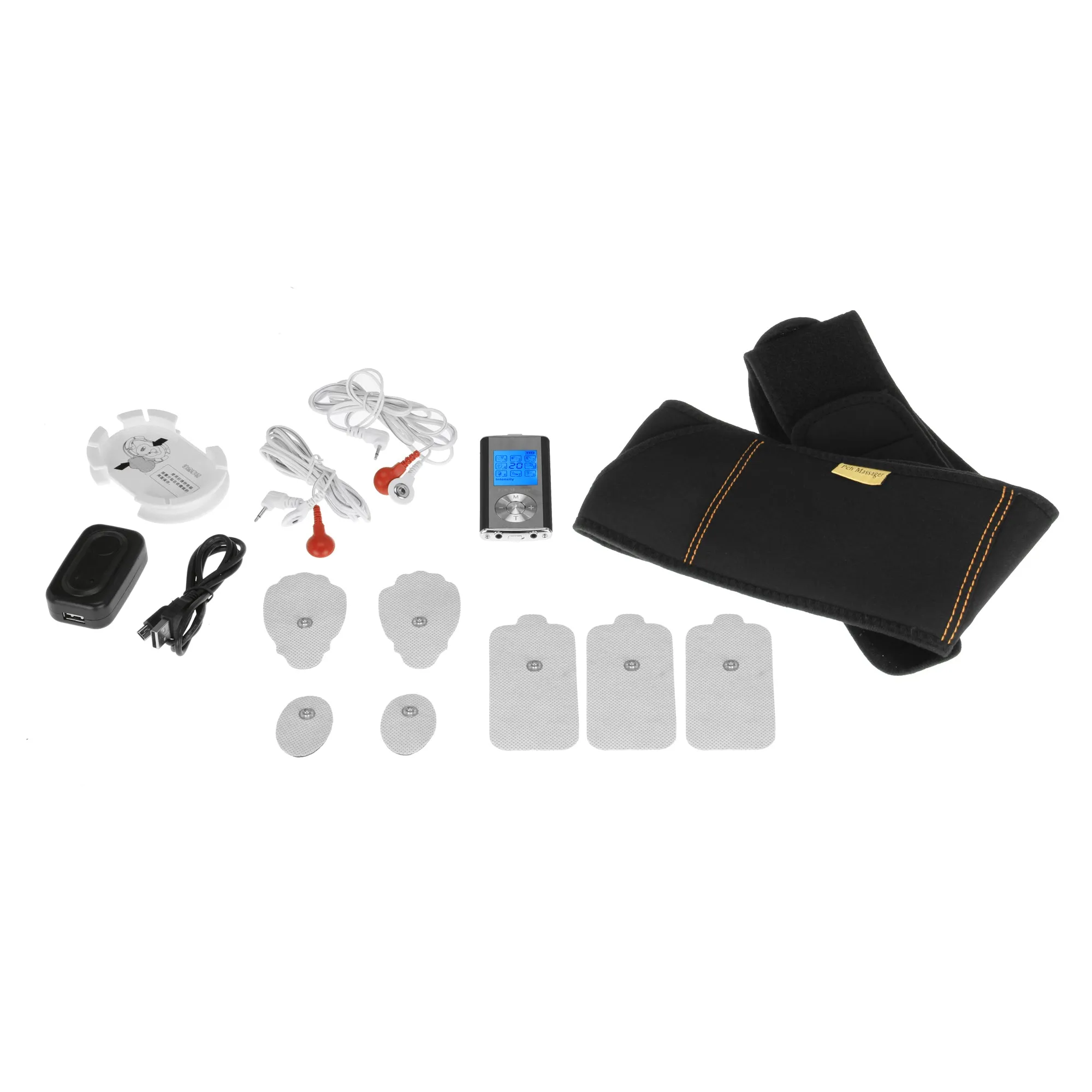Palm NRG Digital Pulse Massager 2-Belt Combo Set