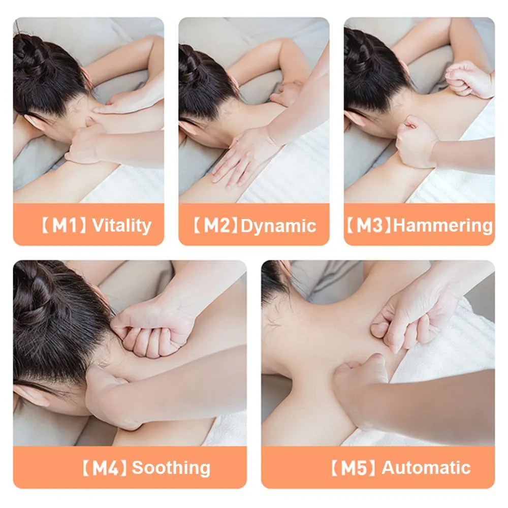 PGG Folding Portable Neck Massager 5 Modes Massage Pulse Infrared SP