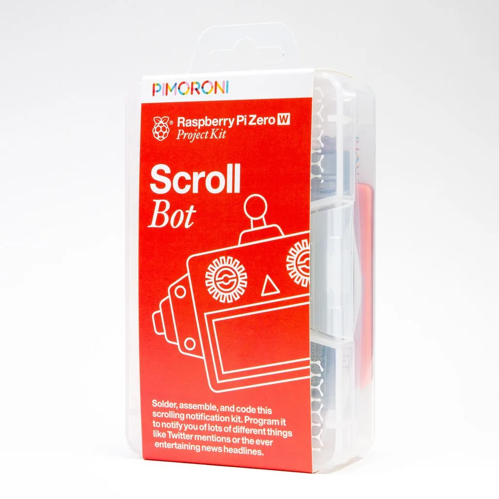 Pimoroni Scroll Bot - Pi Zero W Project Kit