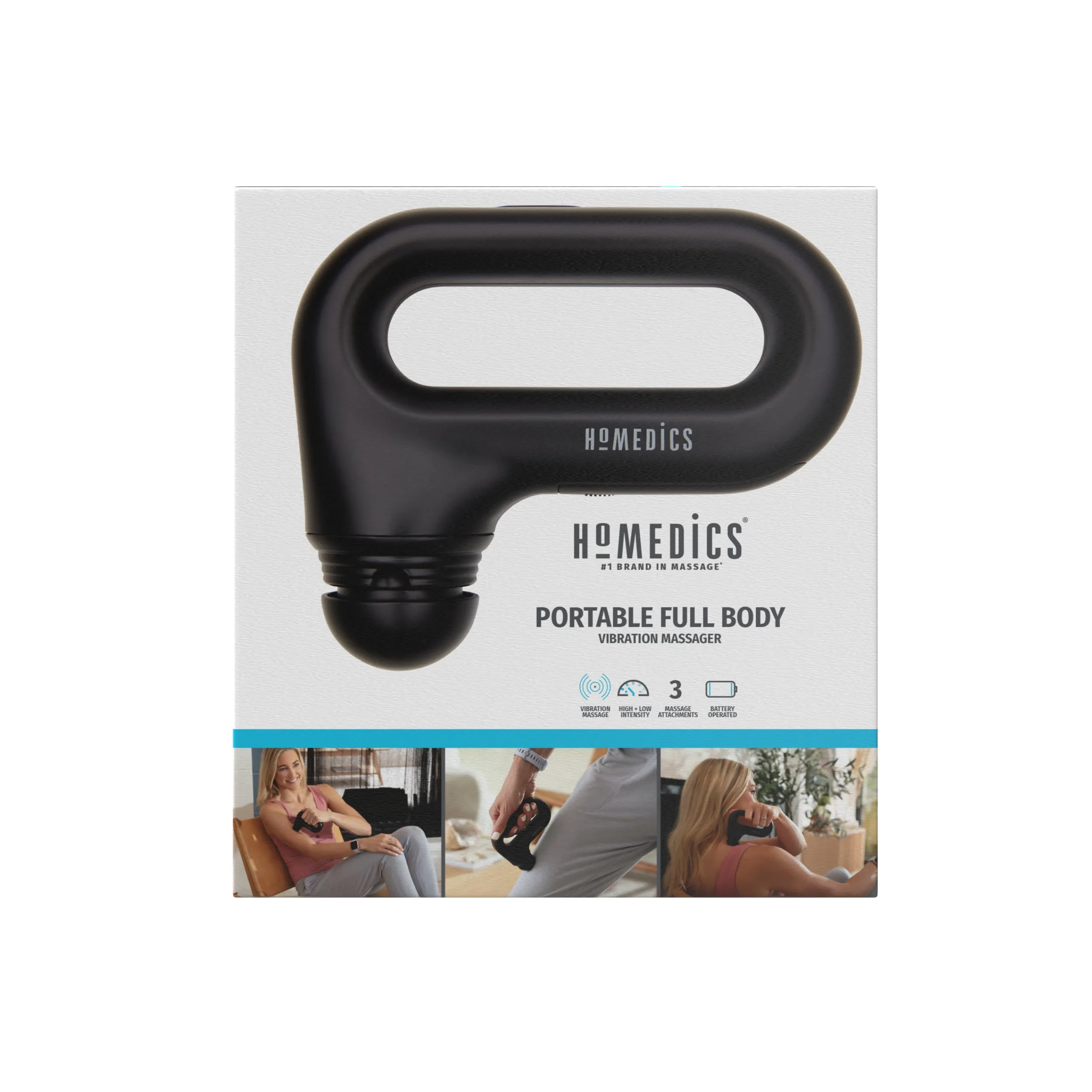 Portable Full Body Vibration Massager with Ergonomic