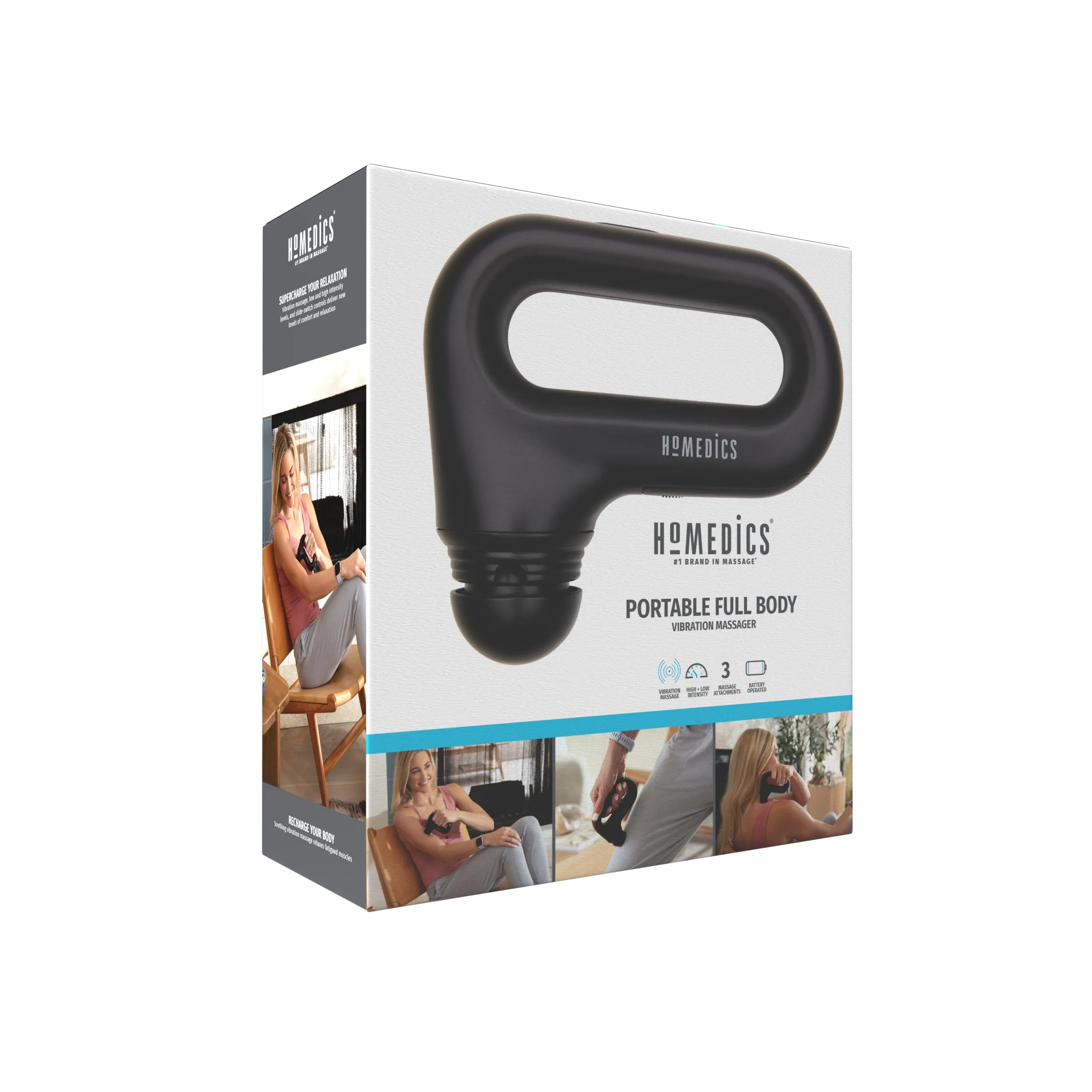 Portable Full Body Vibration Massager with Ergonomic